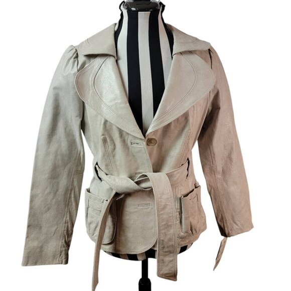 ✨ Bernardo Collection Pearl Leather Jacket – New w/ Tags – Small ✨ - Picture 3 of 11